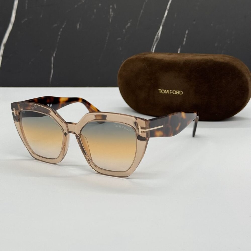 Tom Ford Tortoise Shell Sunglasses with Gradient Lenses